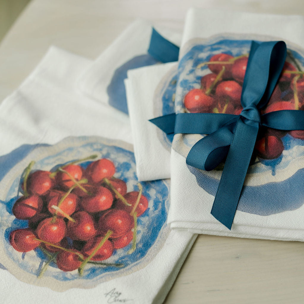 Bowl of Cherries Flour Sack Tea Towel