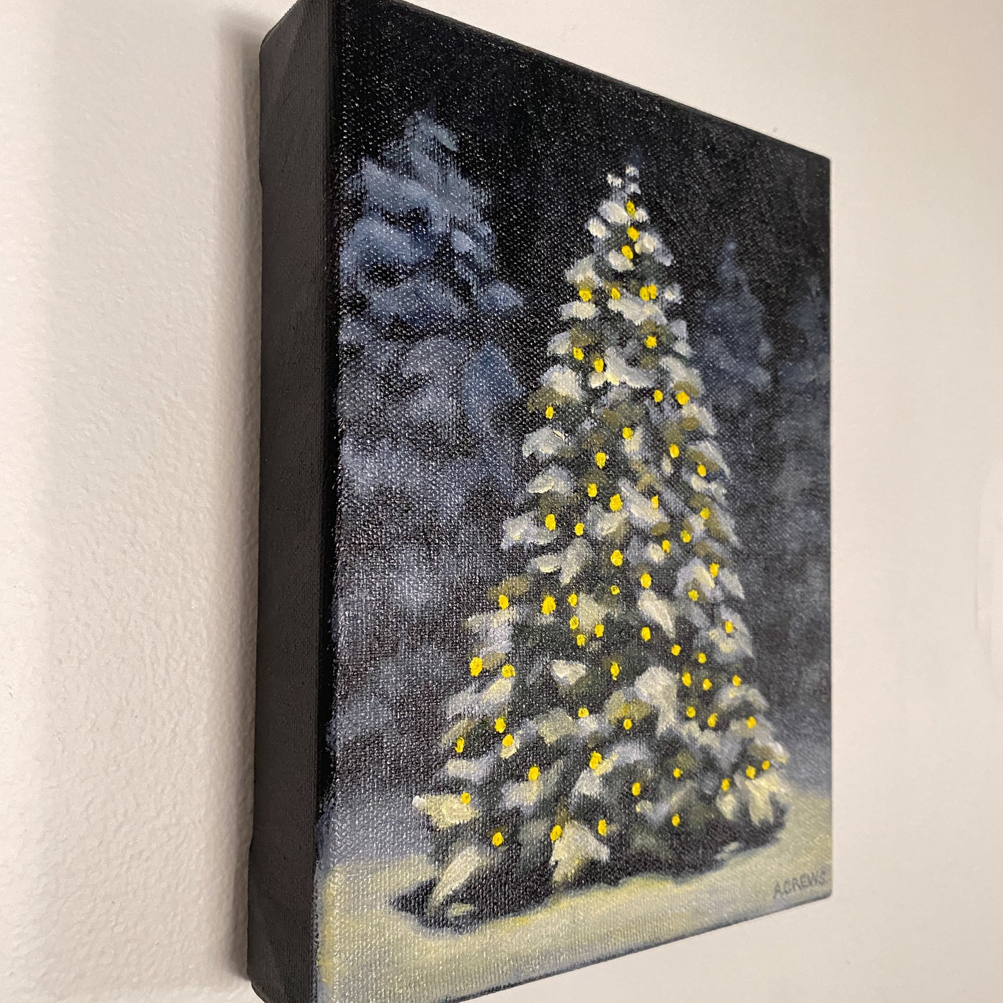 "Oh, Christmas Tree" Original Oil Painting