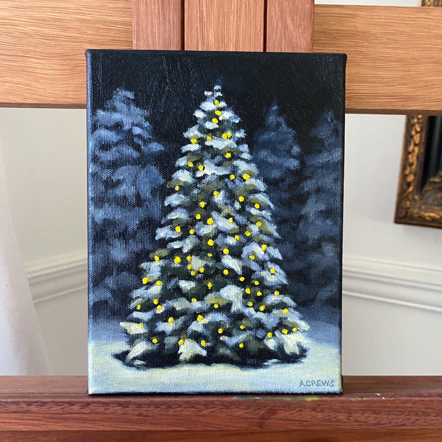 "Oh, Christmas Tree" Original Oil Painting