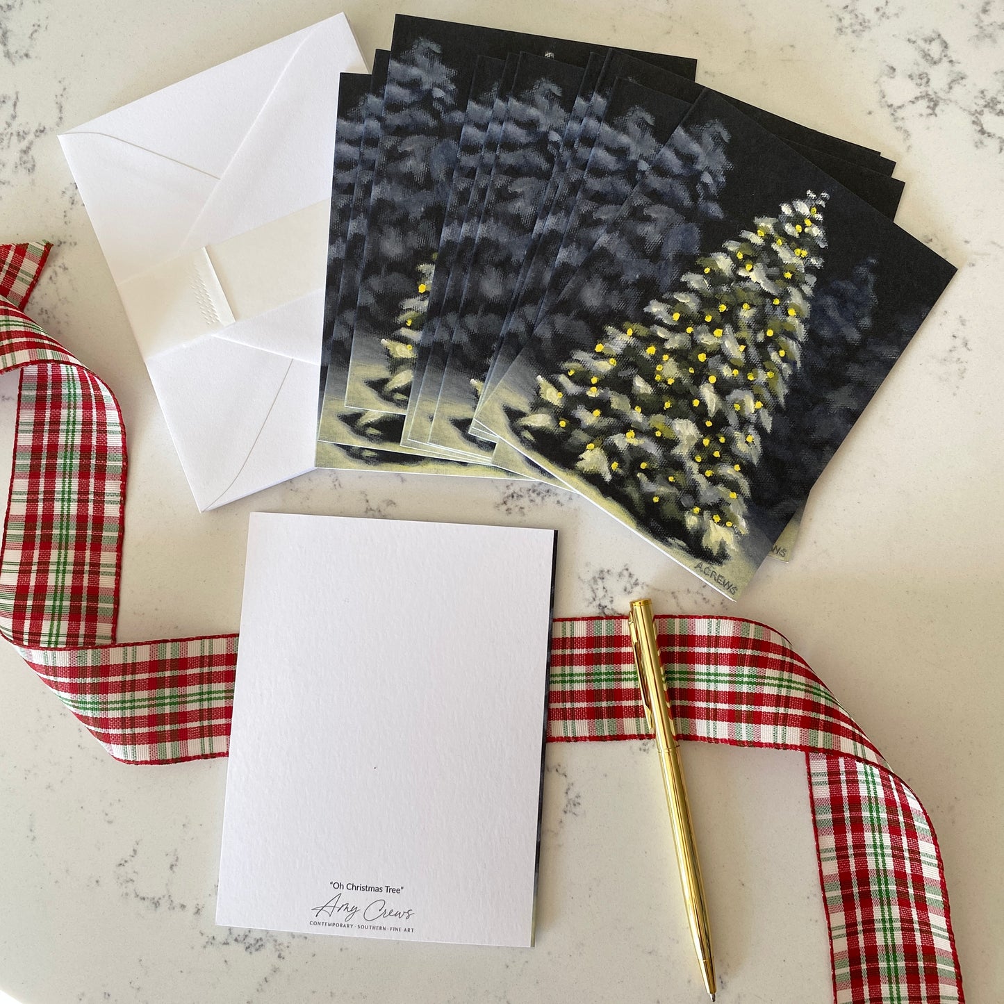 "Oh Christmas Tree" Note Cards