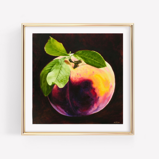 just peachy framed art by Amy Crews Alabama Artist