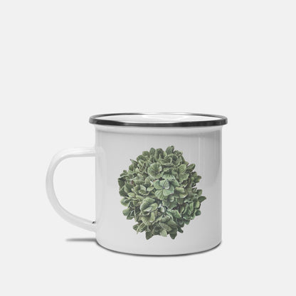 Green Hydrangea Mug