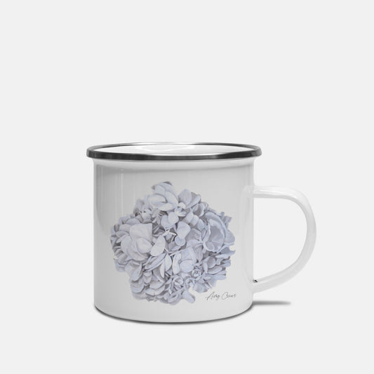 White Hydrangea Mug