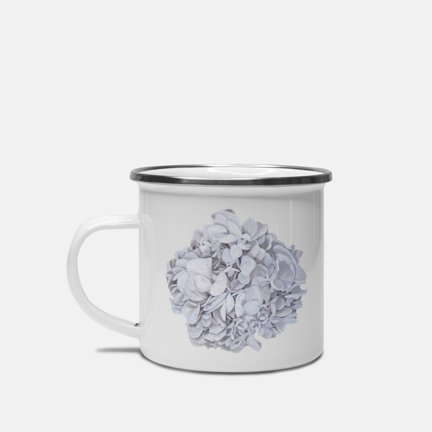 White Hydrangea Mug